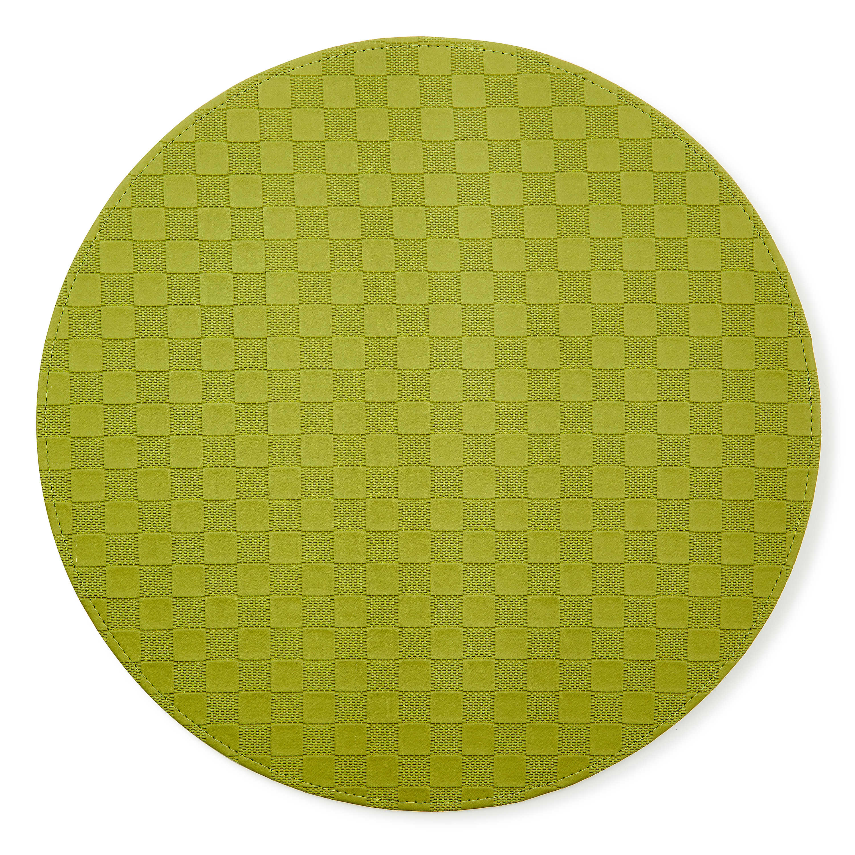 Check Faux Leather Placemat - Image 6