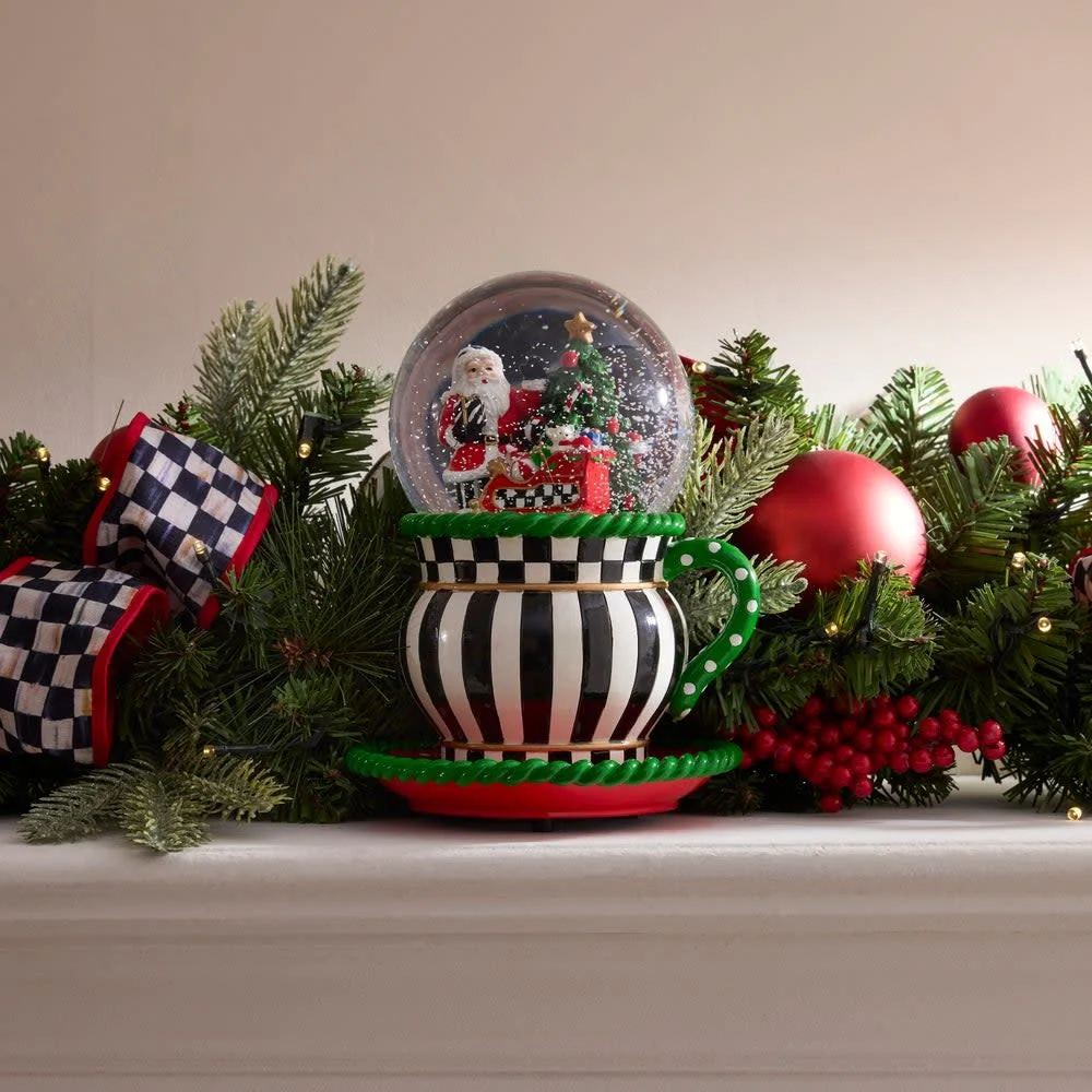 Check It Out Teacup Snow Globe - Image 3