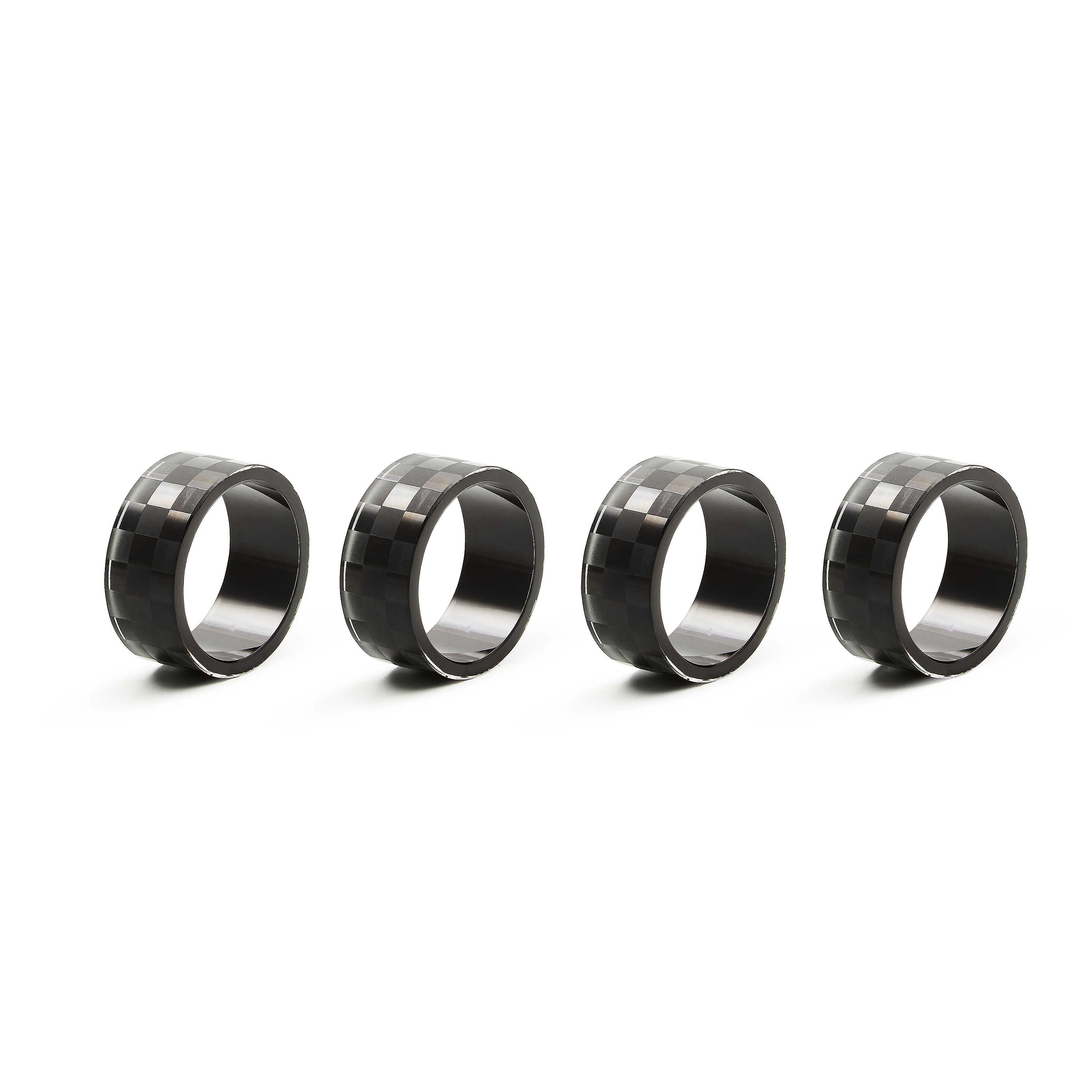 Check Napkin Rings - Sold as Set - Image 8