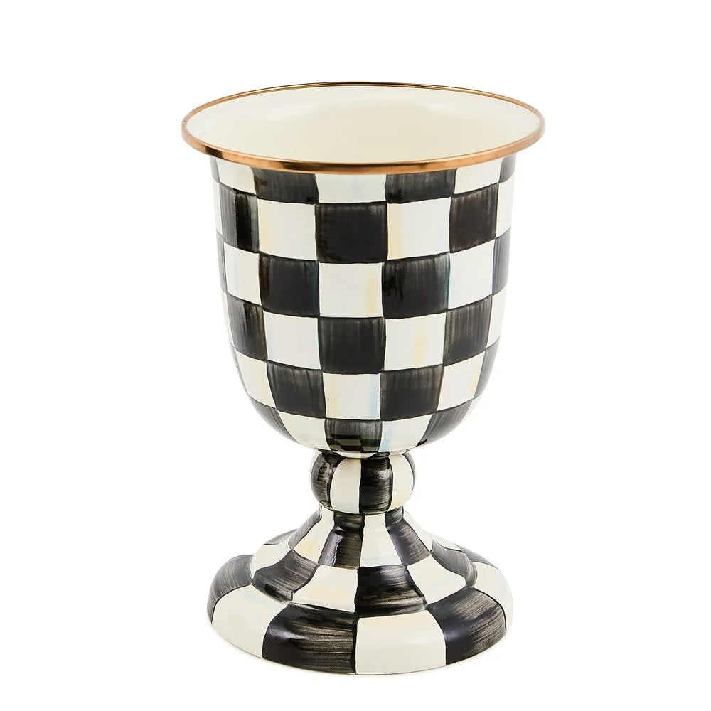 Check Pedestal Vase - Image 2