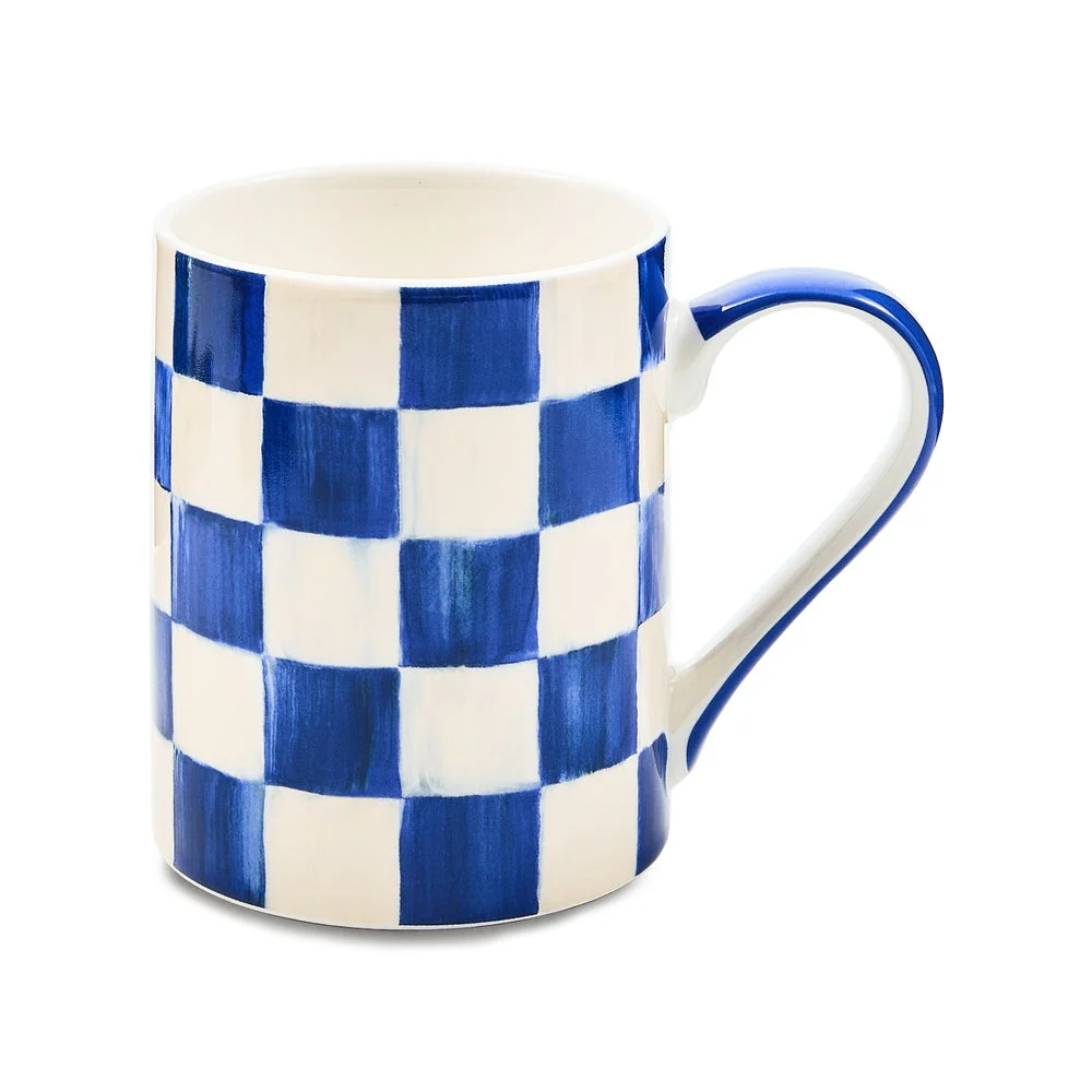 Check Porcelain Mug - Image 14