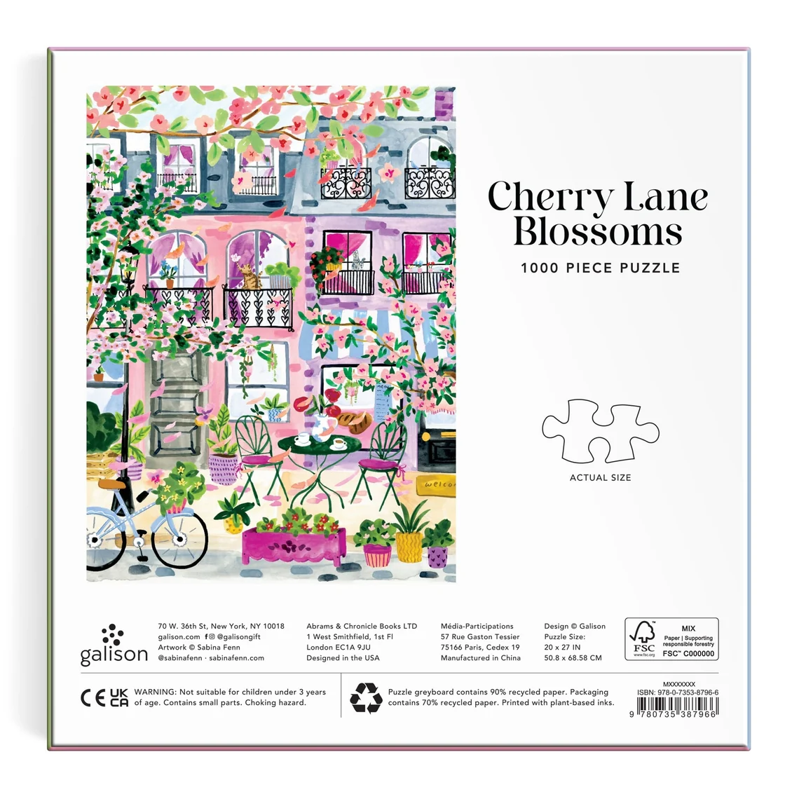 Cherry Lane Blossoms 1000 Piece Puzzle - Image 3