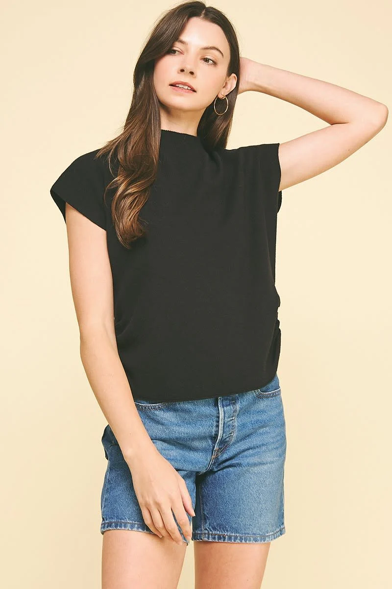 Chloe Sweater Vest With Shirring Detail - Image 4