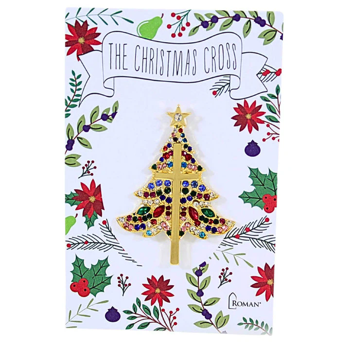 Christmas Cross Tree Pins