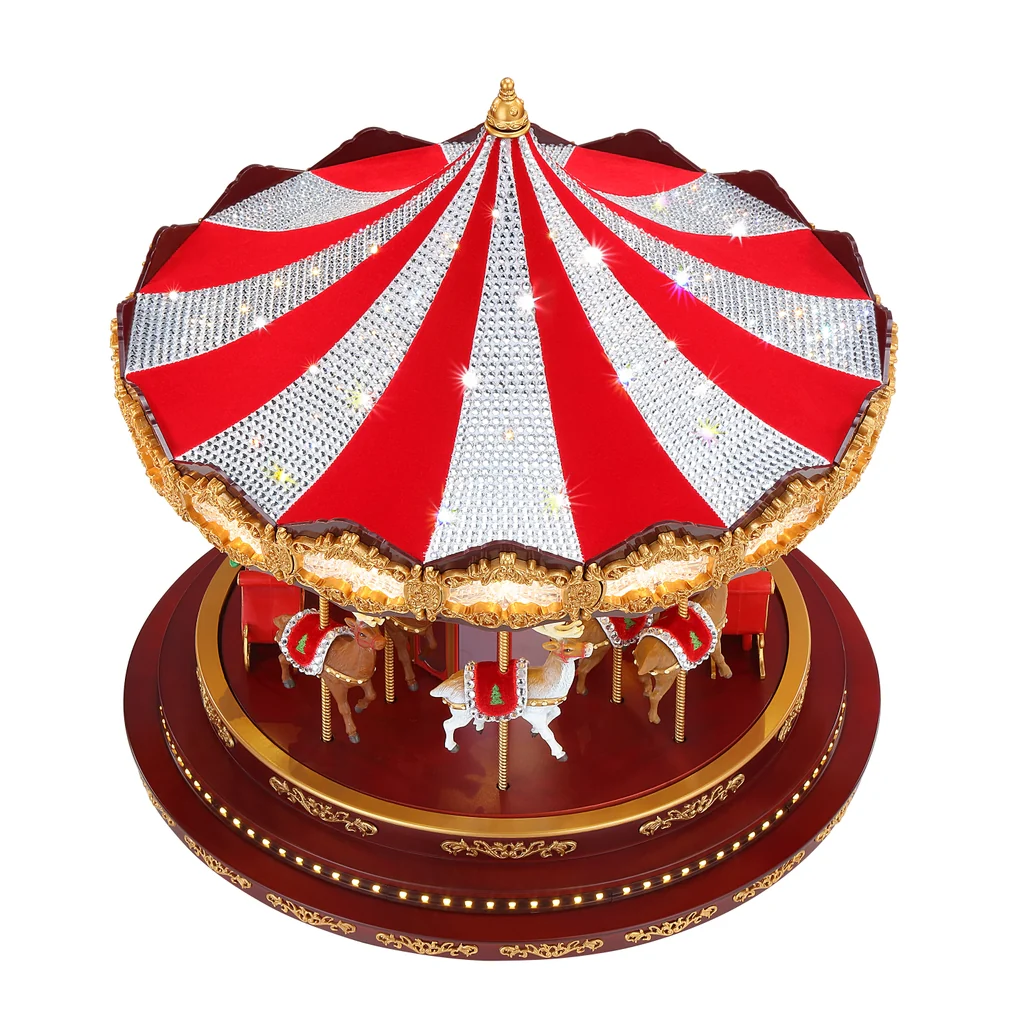 Christmas Deluxe Crystal Carousel - Image 3