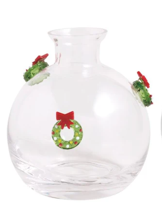 Christmas Glass Icon Bud Vases - Image 5