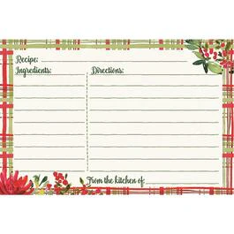 Christmas Greens Recipe Card 4X6