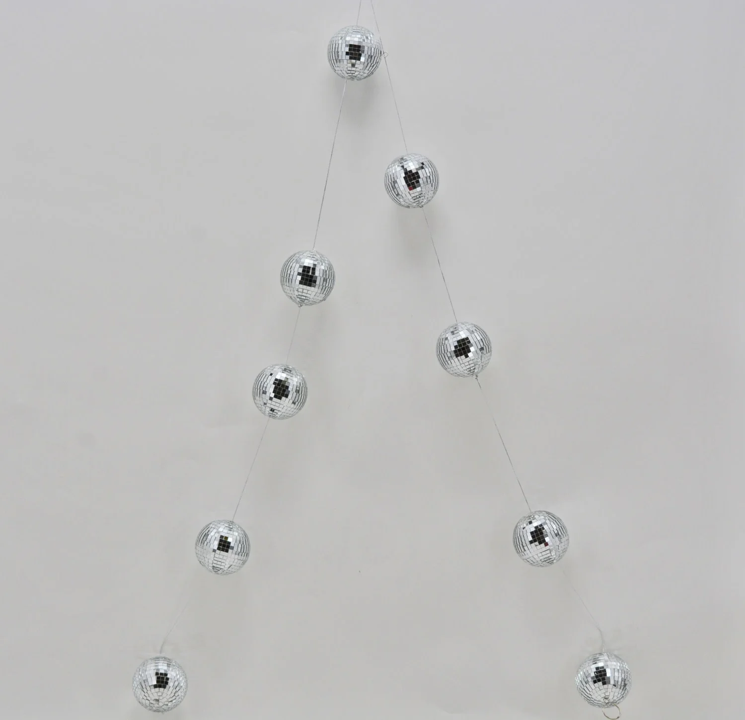 Christmas Ornament Garland Silver