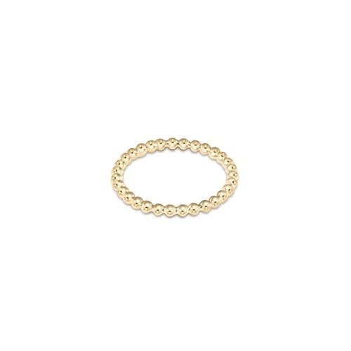 Classic Gold 2mm Bead Ring - Image 3