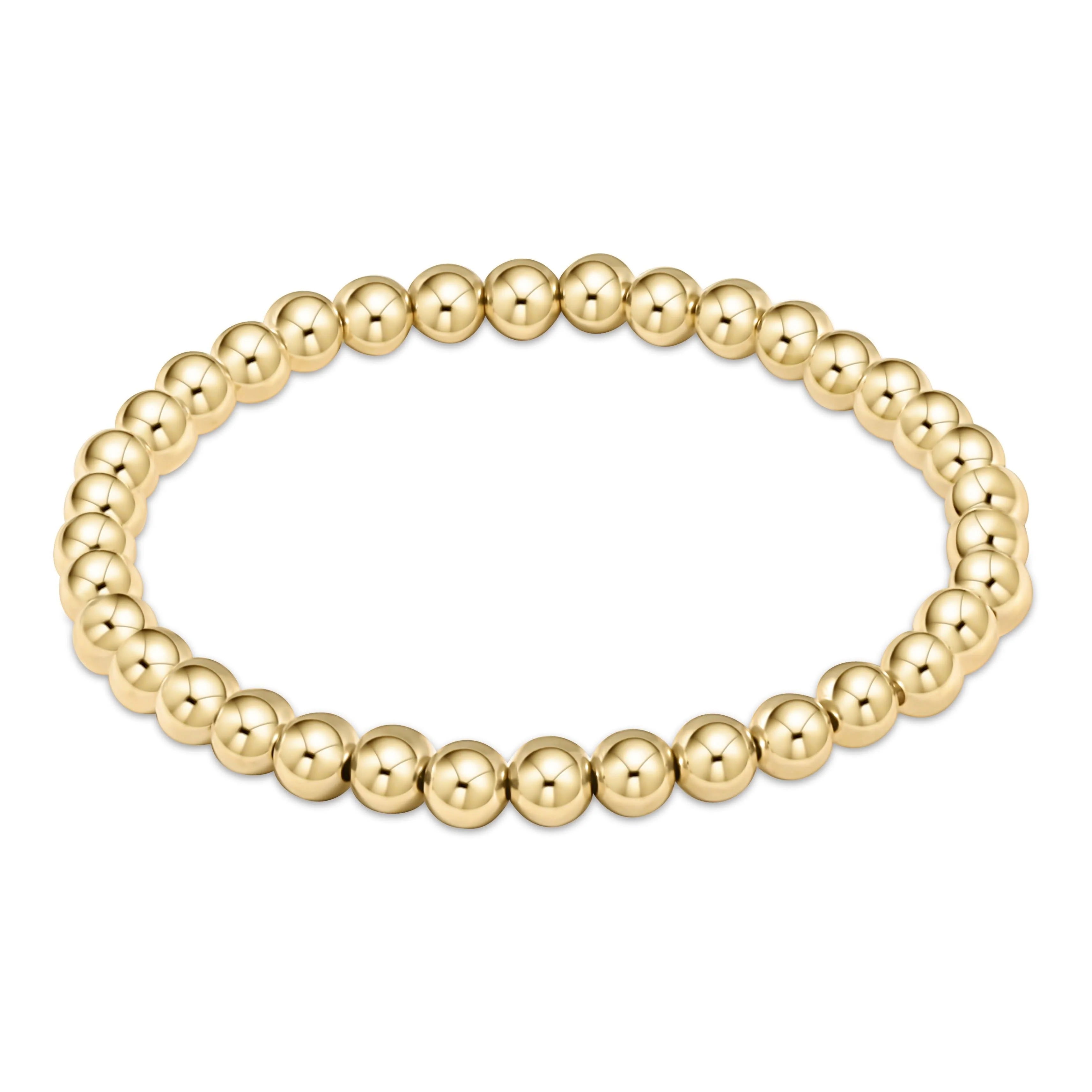 Classic Gold 5mm Bead Bracelet - Image 2