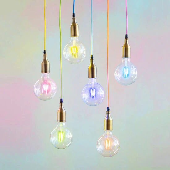 Color Filament Ball Bulb