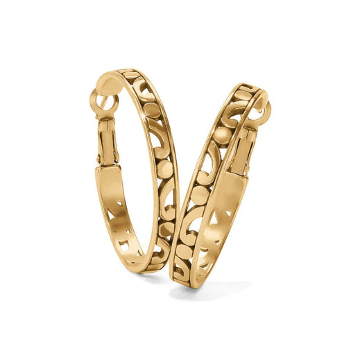 Contempo Medium Hoop Earrings - Image 3