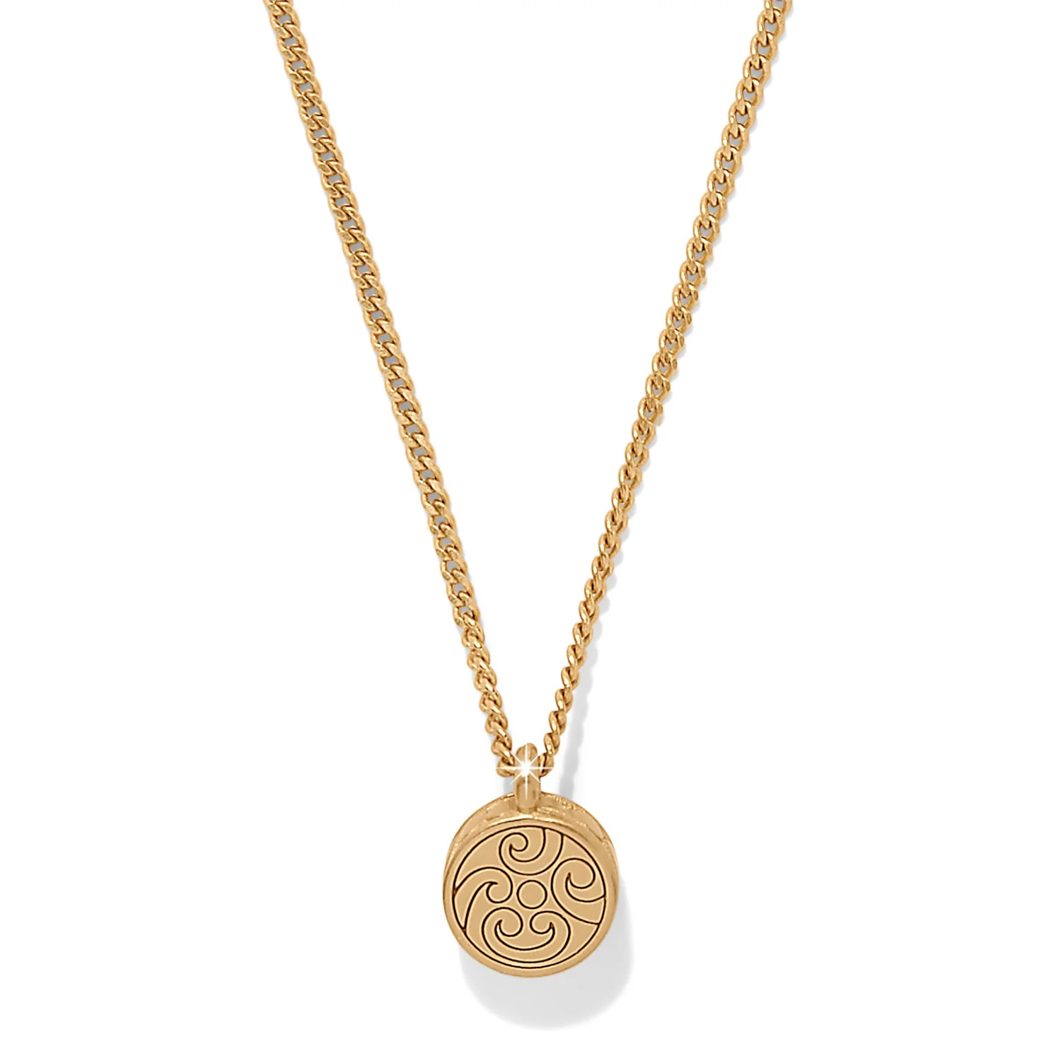 Contempo Nuevo Petite Dome Necklace Gold - Image 2