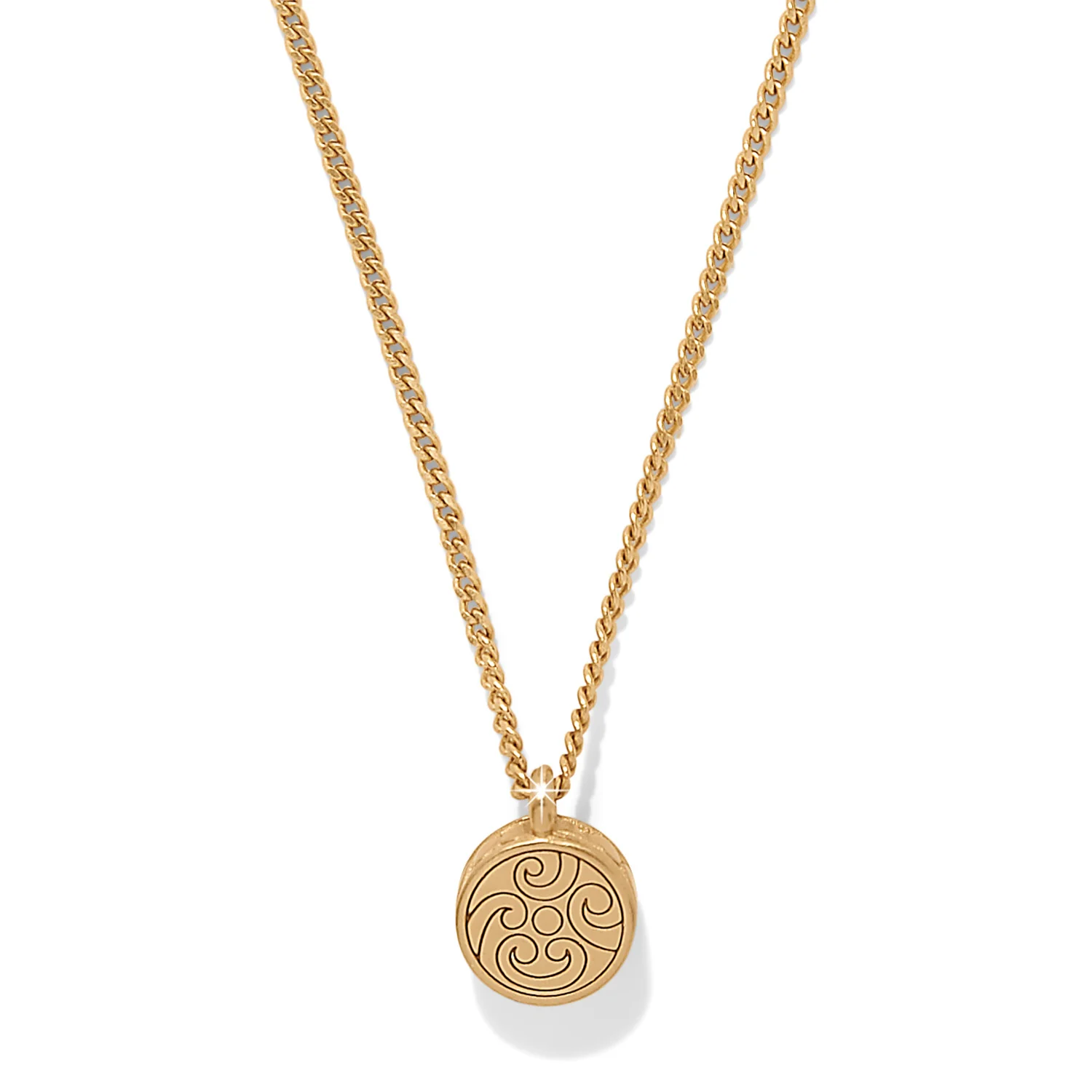 Contempo Nuevo Petite Dome Necklace Gold - Image 5