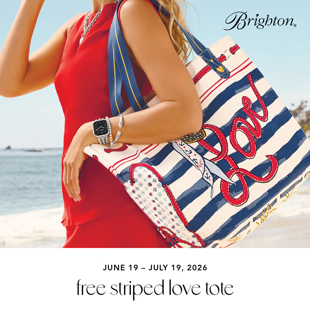Brighton Striped Love Tote Free Gift with Purchase - Image 3