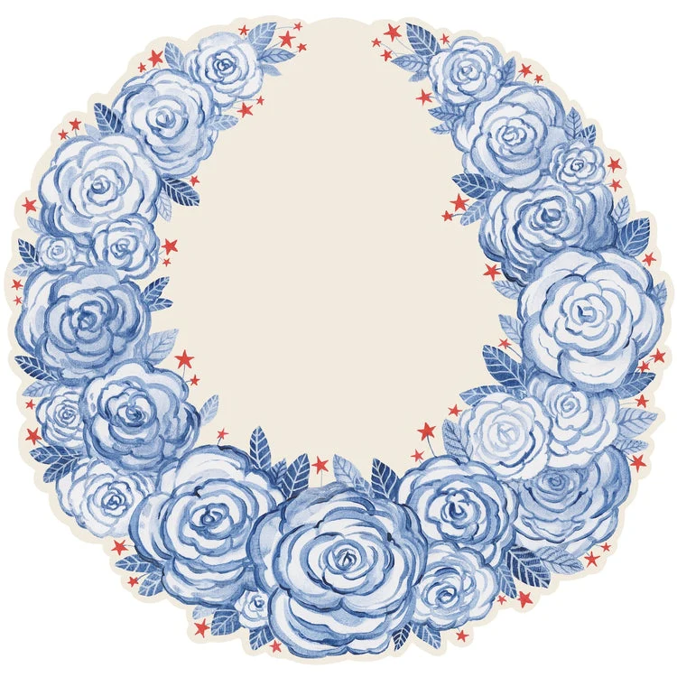 Hester & Cook Die-cut American Floral Wreath Placemats - Image 2