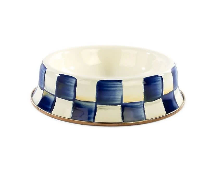 Royal Check Enamel Cat Dish - Image 3