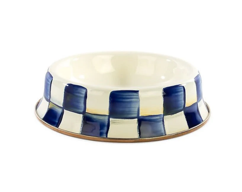 Royal Check Enamel Cat Dish - Image 4