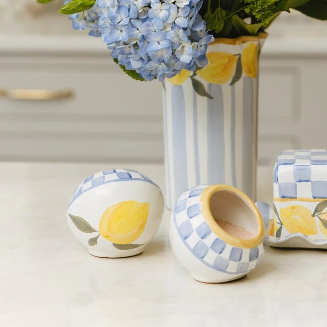 Mackenzie Childs Cheese Gal Salt Cellar - Image 2