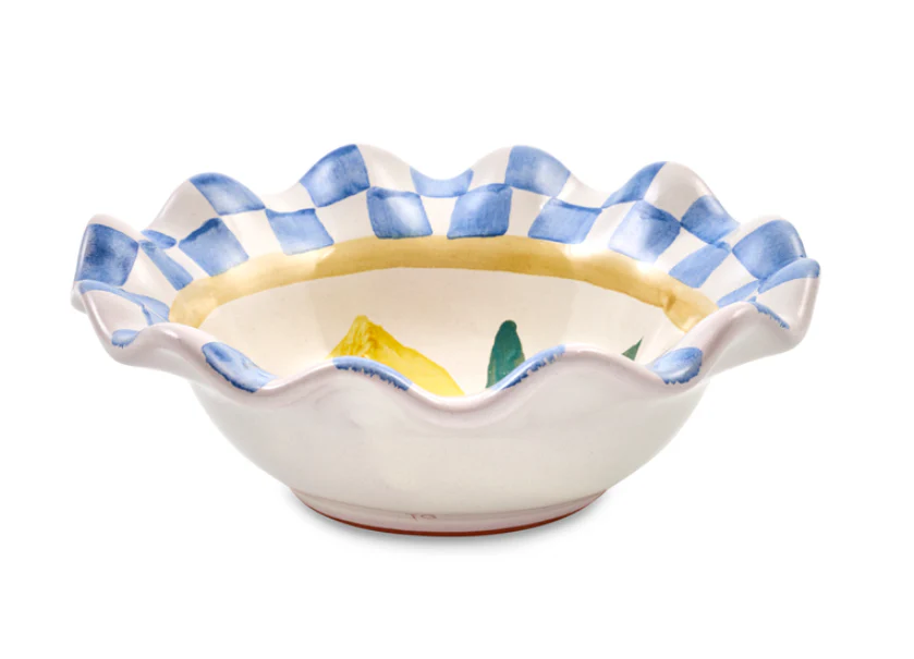 Mackenzie Childs Cheese Gal Fluted Dip Bowl - Image 4