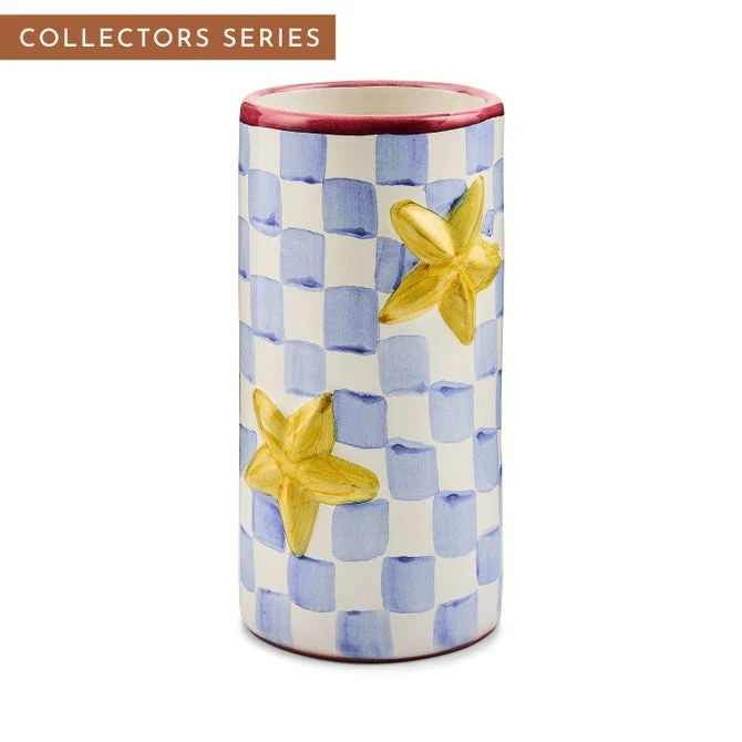 Mackenzie Childs Collector Series Star Vase