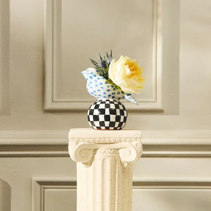 Mackenzie Childs Collectors Series Bird Vase - Image 6