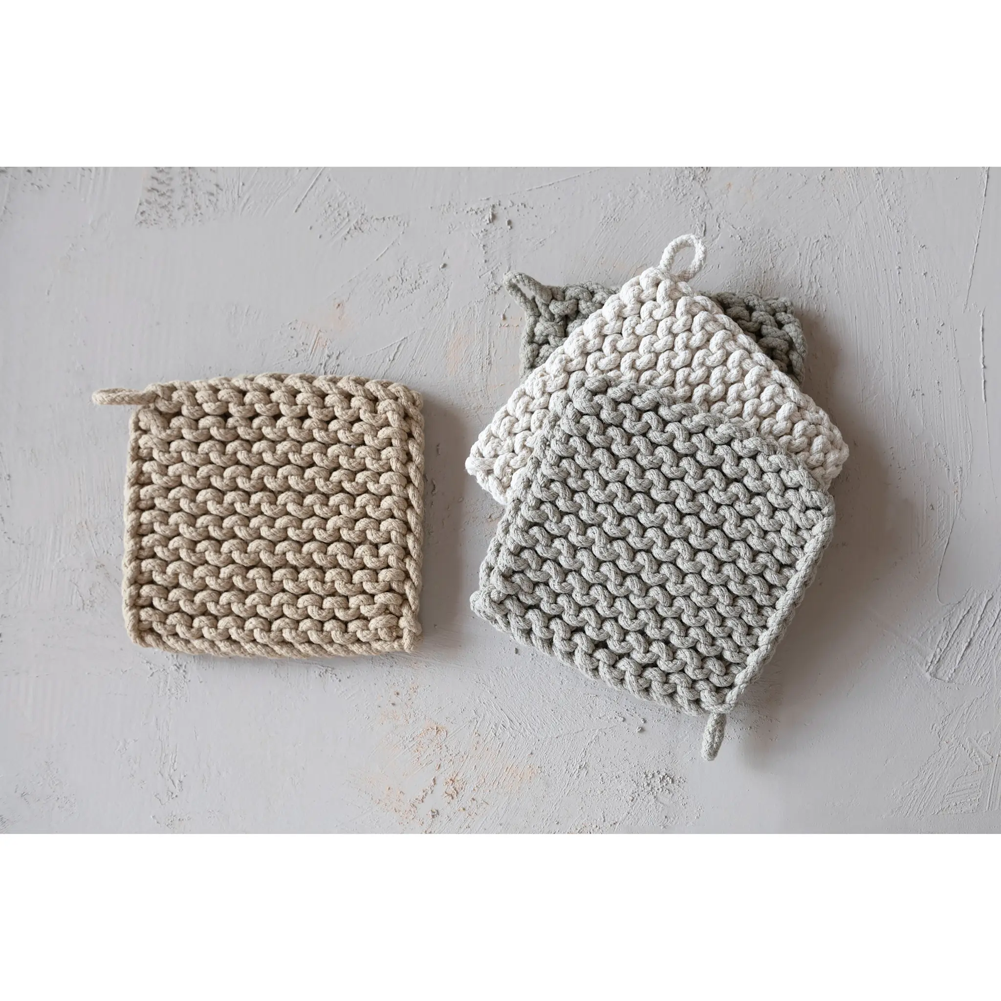 Cotton Crocheted Pot Holder - Image 2