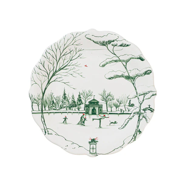 Country Estate Winter Frolic Party Plate - Evergreen - Image 7
