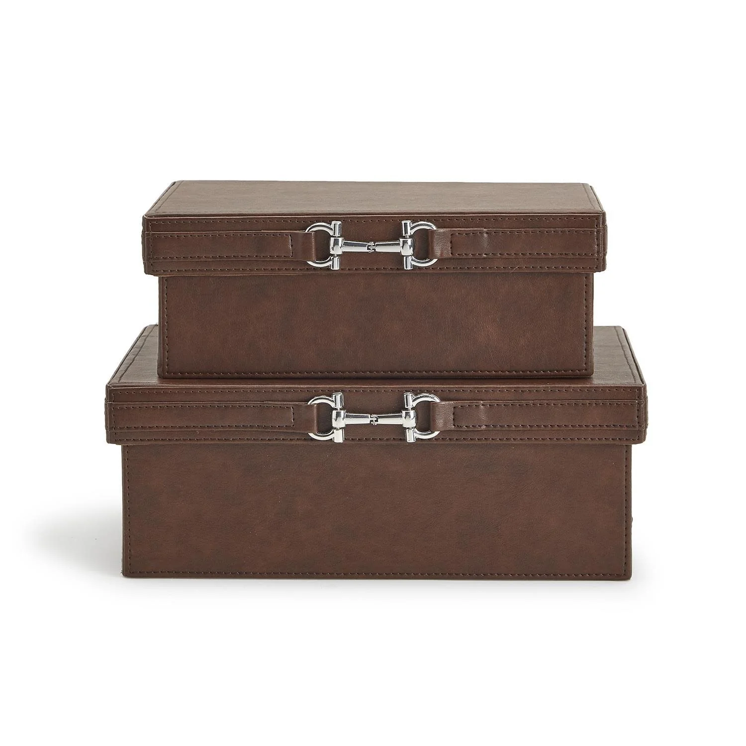Country Horse Decor Boxes Polished Horse Bit Accent