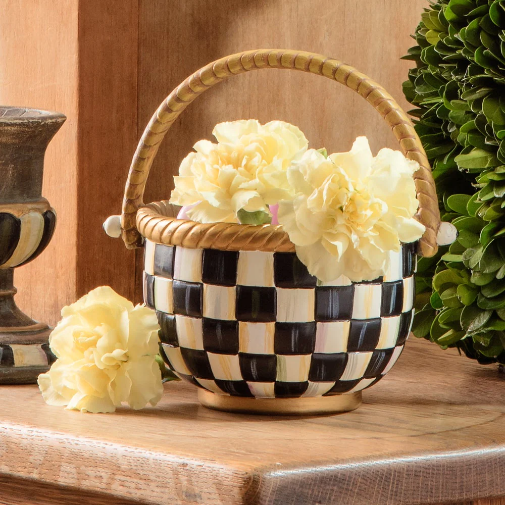 Courtly Check Small Basket - Image 3