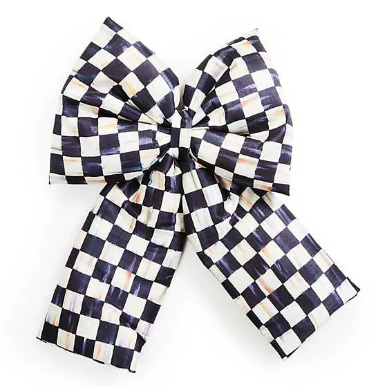 Courtly Check Bow - Large