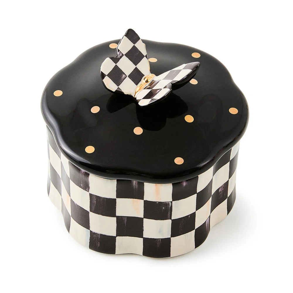 Courtly Check Butterfly Trinket Box - Image 4