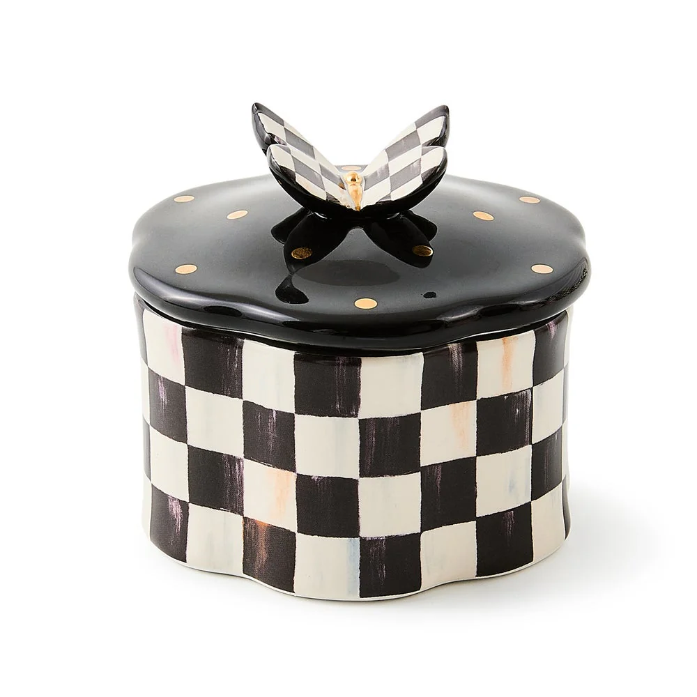 Courtly Check Butterfly Trinket Box - Image 5
