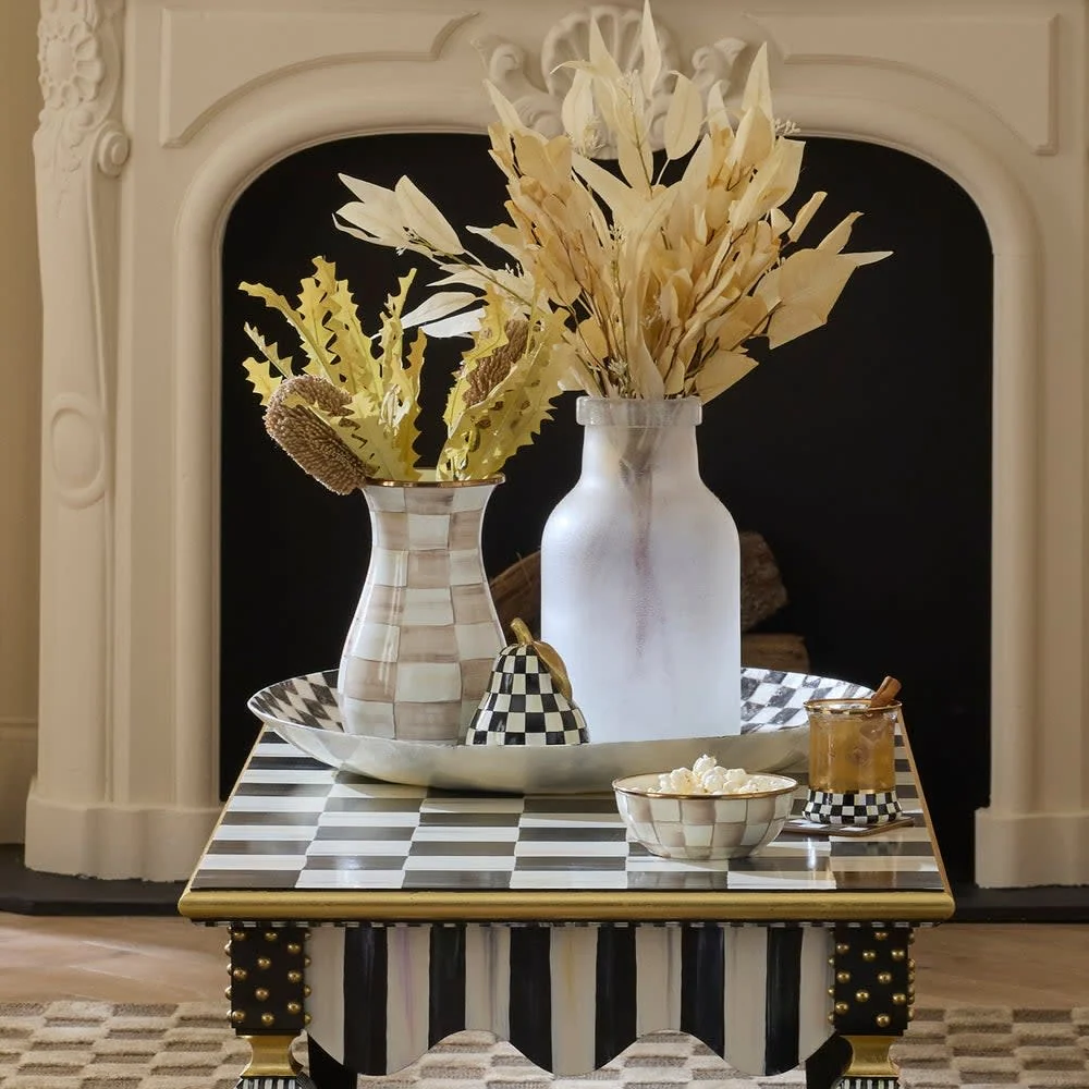 Courtly Check Capiz Decorative Bowl - Image 2