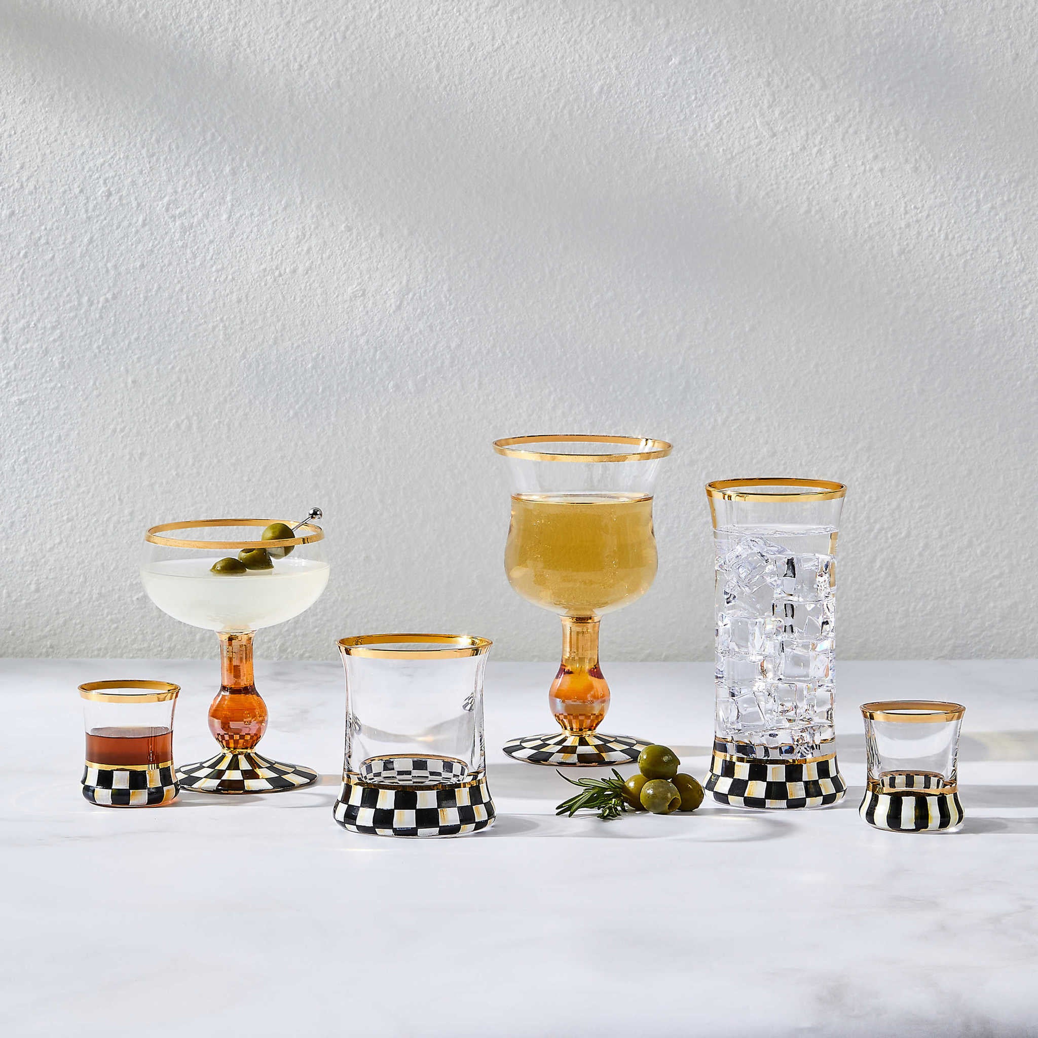 Courtly Check Coupe Glass - Image 2