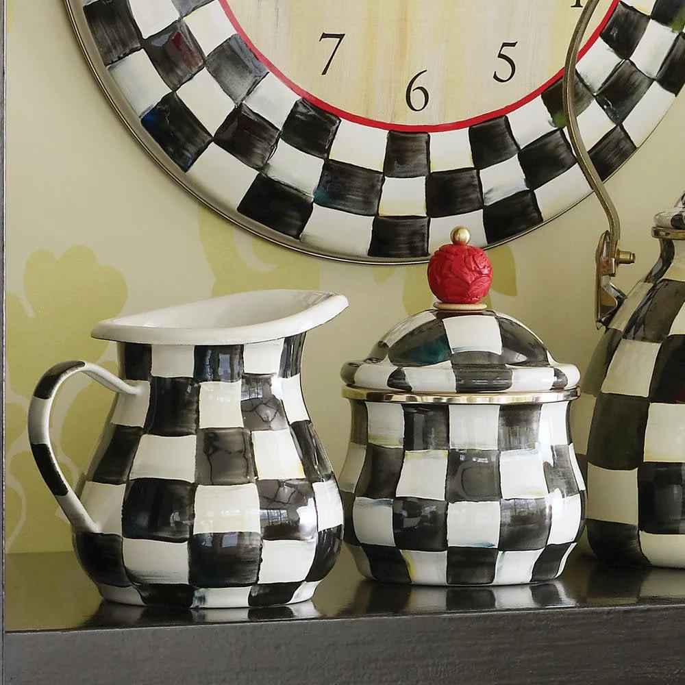 Courtly Check Enamel Creamer - Image 3
