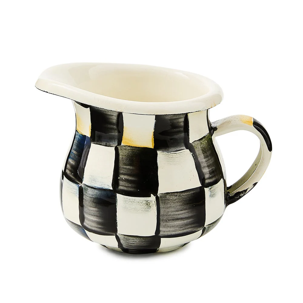 Courtly Check Enamel Little Creamer - Image 2