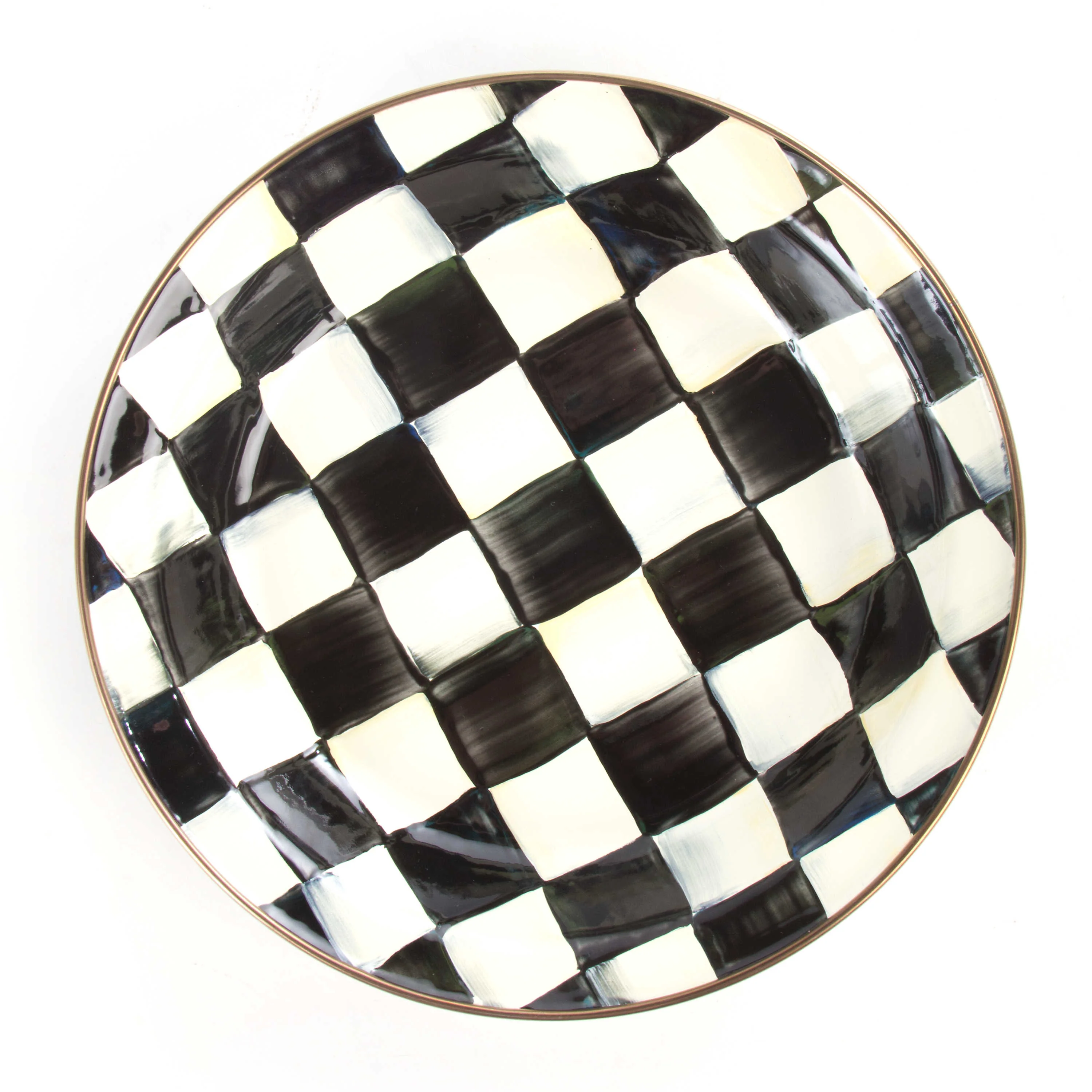 Courtly Check Enamel Pie Plate - Image 4