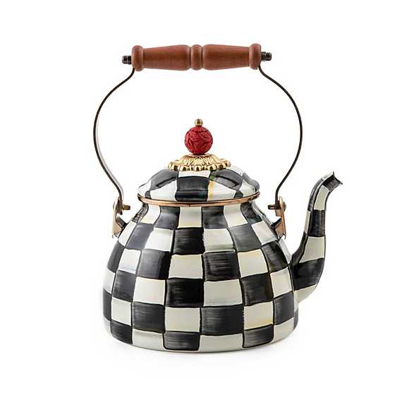Courtly Check Enamel 2-Quart Tea Kettle - Image 5