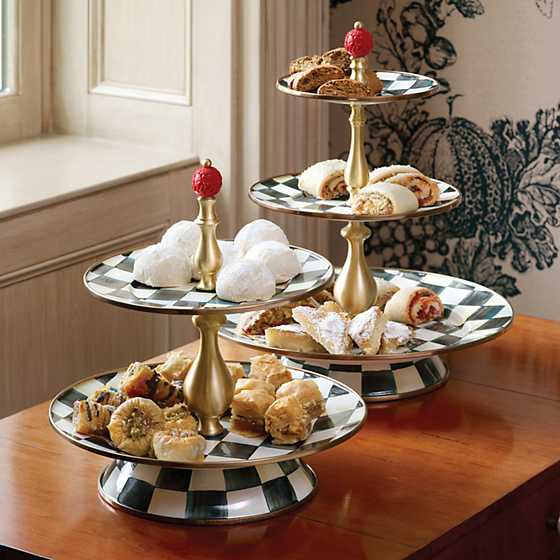 Courtly Check Enamel Three Tier Sweet Stand - Image 7