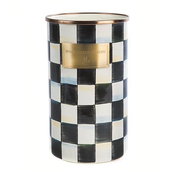 Courtly Check Enamel Utensil Holder - Image 3
