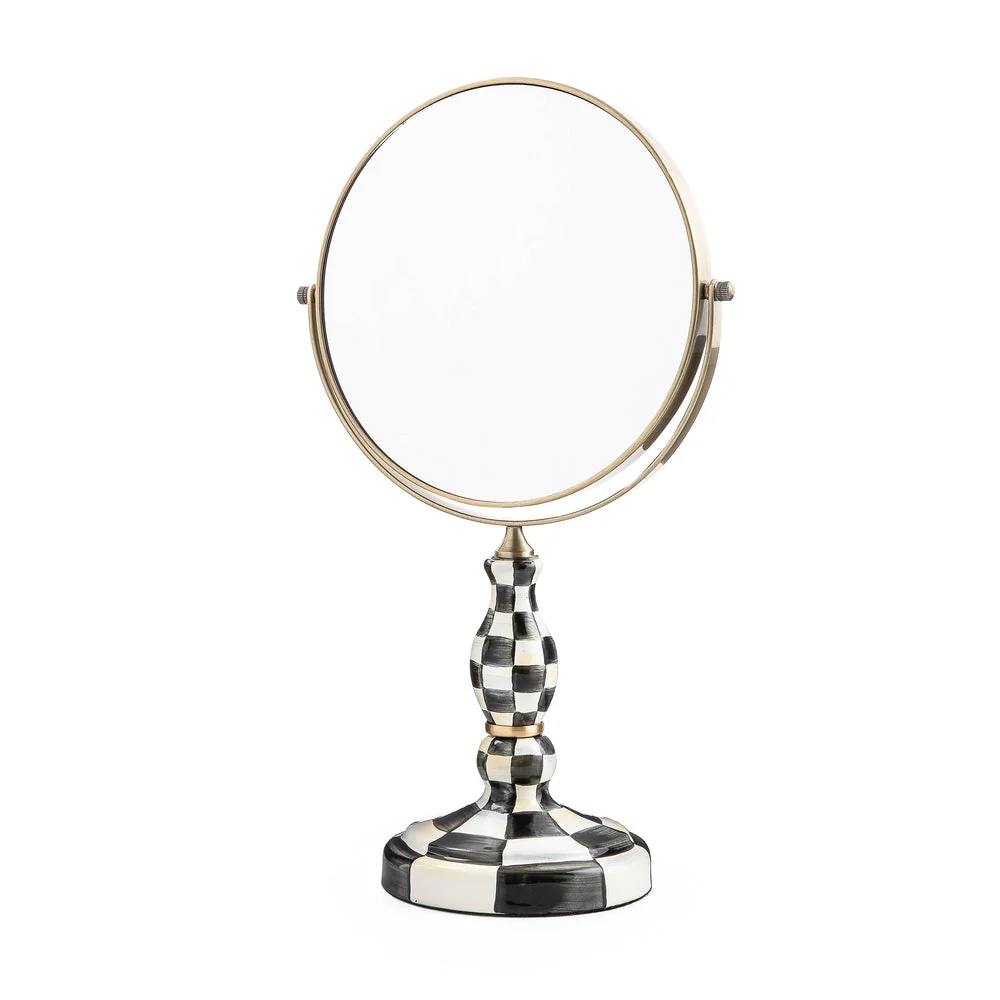 Courtly Check Enamel Vanity Mirror - Image 4