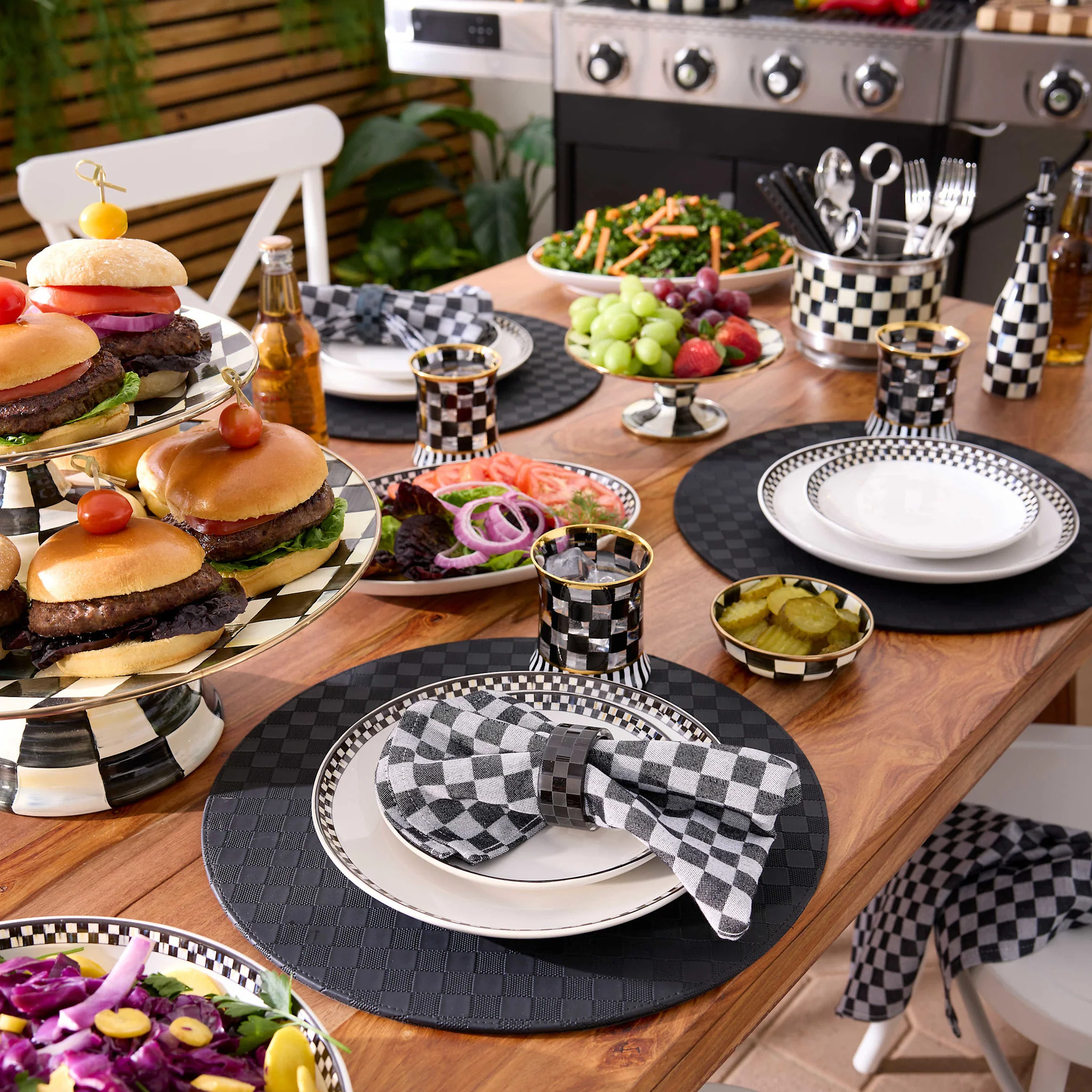 Courtly Check Everyday Lunch Plates - Sold Individually - Image 4