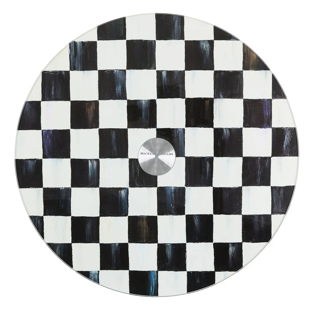 Check Glass Lazy Susan Courtly - Image 2