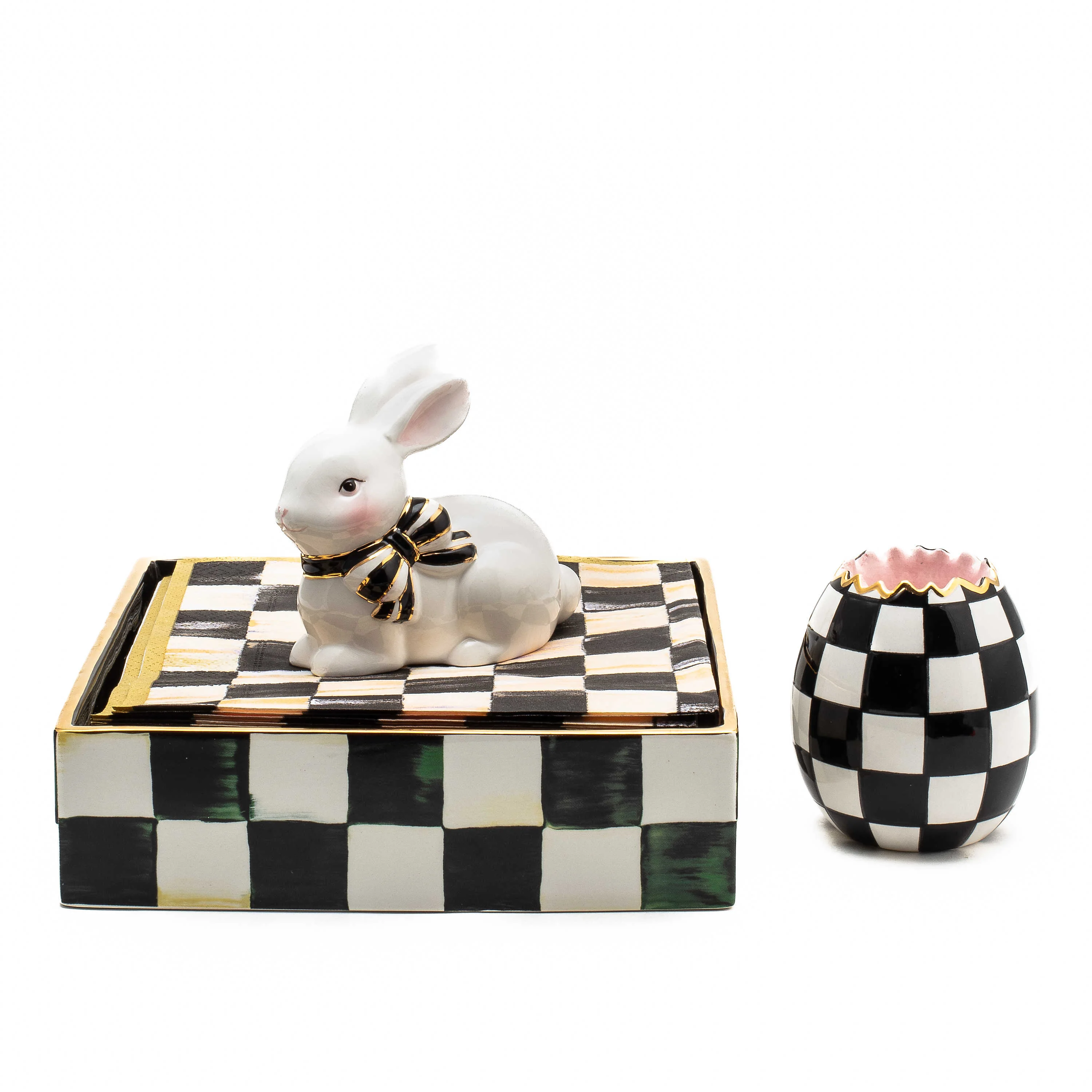 Courtly Check Luncheon Napkin Holder - Image 4