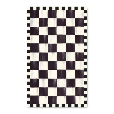 Courtly Checkered 3' X 5' Washable Rug