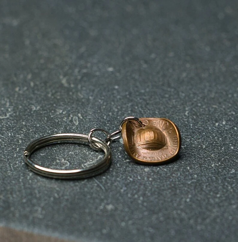 Cowboy Hat Penny Key Chain - Image 2