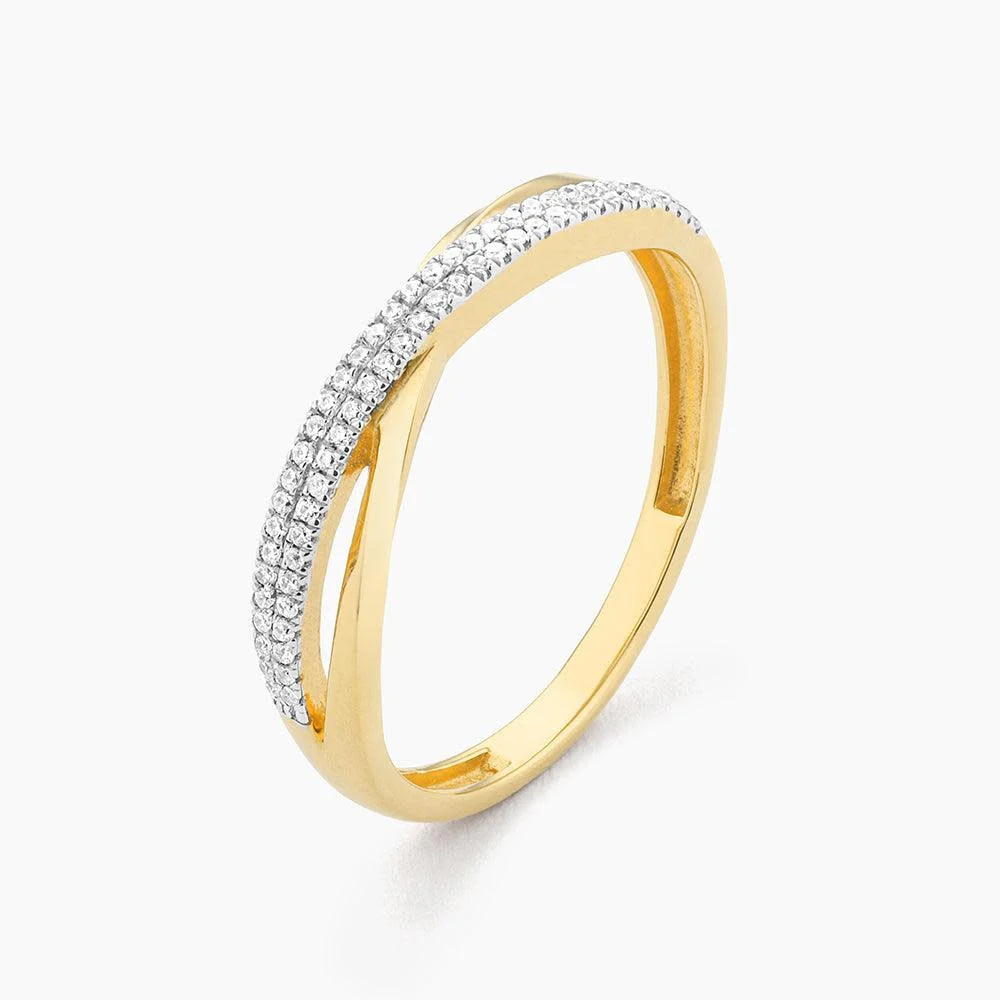 Crisscross Stackable Ring - Image 4