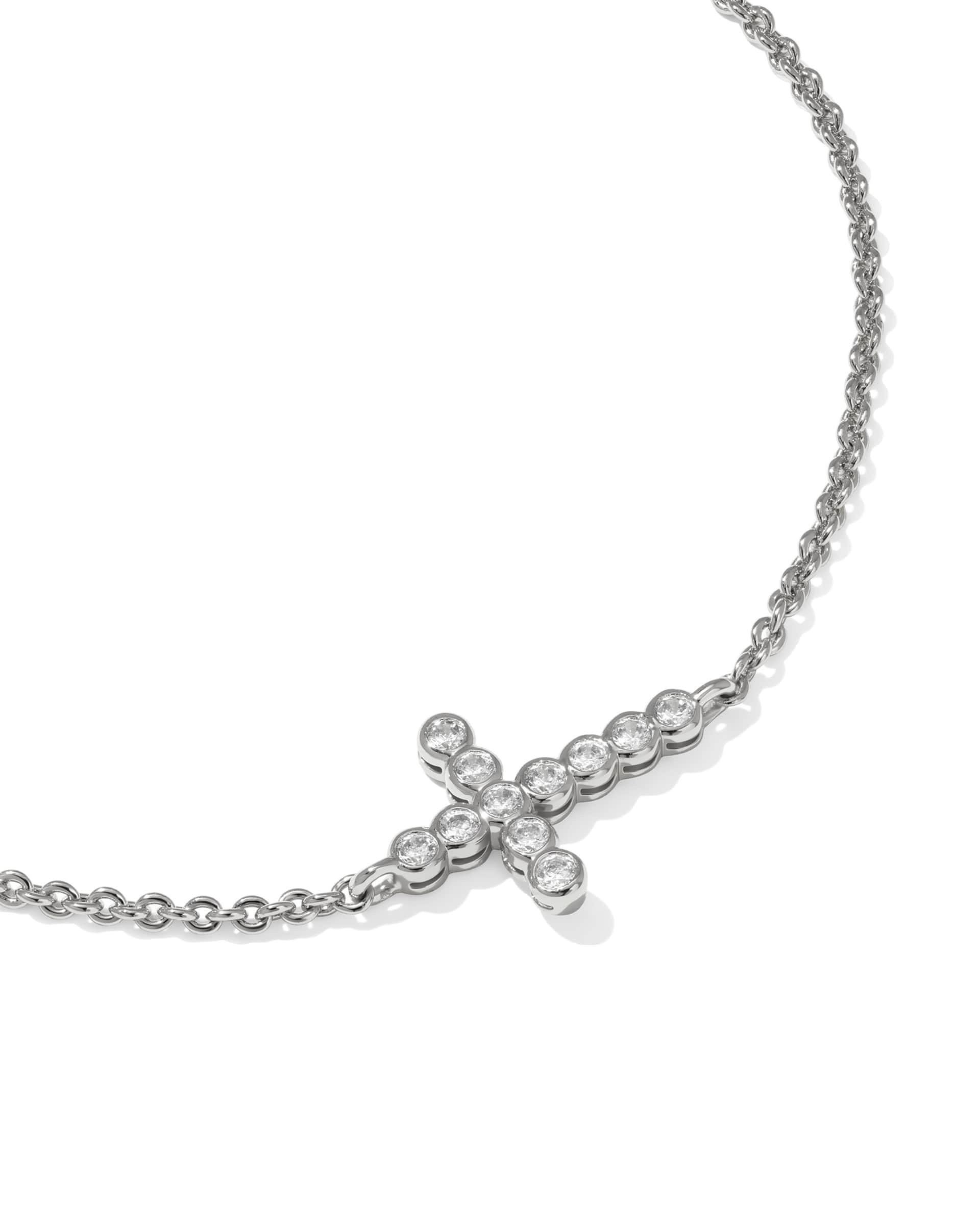 Cross Crystal Delicate Chain Bracelet - Image 5