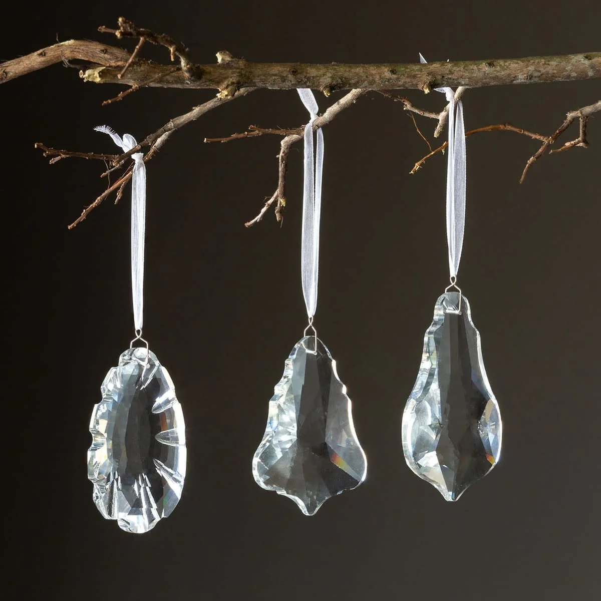 Crystal Drop Ornament - Sold Individually